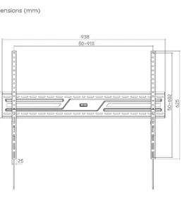 Alternative view of Gembird TV wall mount (fixed), 43-100-inch