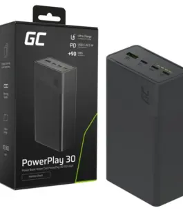Green Cell външна батерия 30 000mAh 22.5W 4 ports черен