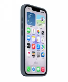 Apple iPhone 17e Silicone Case with MagSafe – Anchor Blue