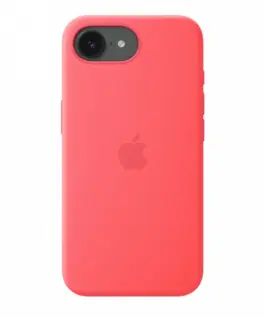 Apple iPhone 17e Silicone Case with MagSafe – Bright Guava
