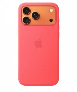 Alternative view of Apple iPhone 17 Pro Max Silicone Case with MagSafe - Bright Guava