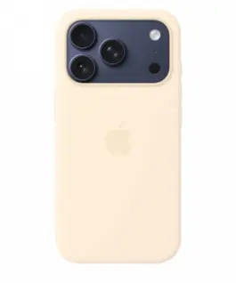 Apple iPhone 17 Pro Silicone Case with MagSafe – Vanilla