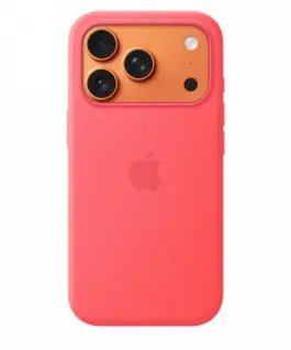 Alternative view of Apple iPhone 17 Pro Silicone Case with MagSafe - Bright Guava