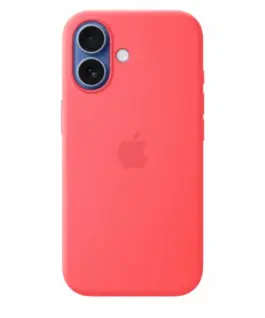 Apple iPhone 17 Silicone Case with MagSafe – Bright Guava