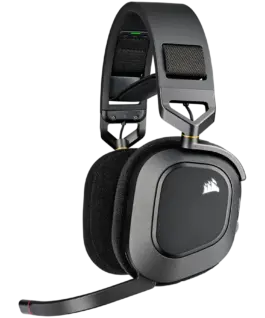 Геймърски слушалки CORSAIR HS80 RGB Wireless Headset Carbon - EU