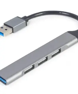 Gembird HUB USB silver 1xUSB 3.1 3xUSB 2.0