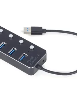 Gembird HUB USB черен 4xUSB3.1 switches on/off