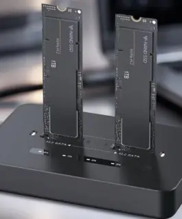Gembird Docking station USB-C 2xSSD M.2 NVME