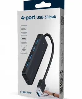 Alternative view of Gembird HUB USB черен 4xUSB 3.1 power option