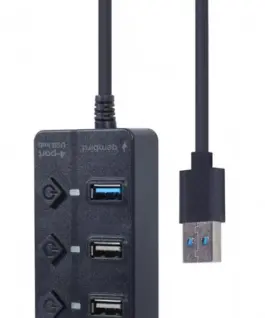 Gembird HUB USB черен 1xUSB 3.1 3xUSB 2.0 I/O