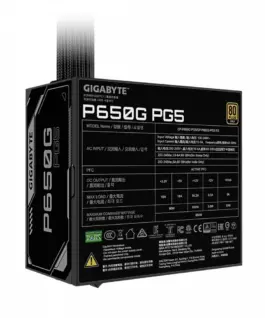 Gigabyte захранващ блок P650G 650W PG5 120mm hydraulic fan ATX