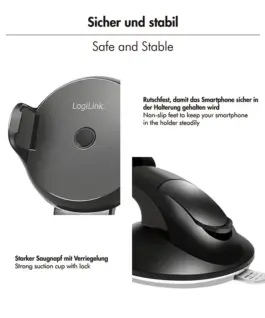 LogiLink Car smartphone holder for dashbard or windscr