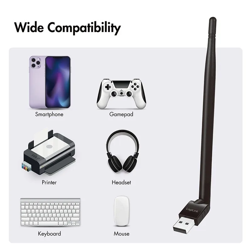 LogiLink BT5.3 адаптер, USB-A 3Mbit, up to 150m range - Image 5