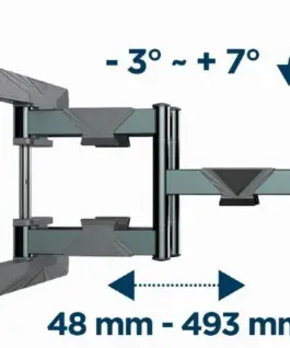 Gembird TV wall mount adj. 40-80 inches 50kg черен