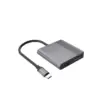 Gembird USB-C адаптер to HDMI+DP 4K 60Hz черен