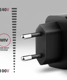 AXAGON ACU-PQ67D PD&QC 67W wal l зарядно LED display