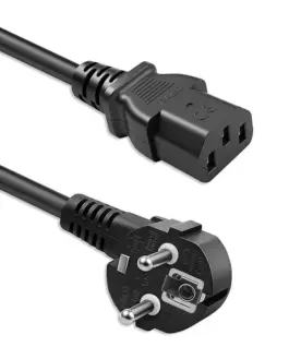 Qoltec Power кабел SCHUKO CEE angled plug IEC C13 1.5