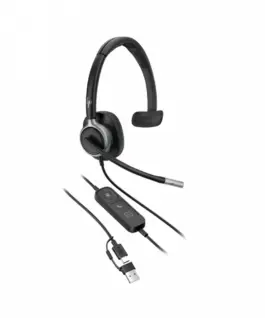 POLY Headphone Mission 615 Mono Bulk/Leather.C01C3A6#AC
