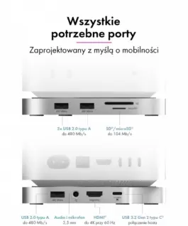 IcyBox ICY BOX IB-DK100 Mac Mini M4 Docking 7in