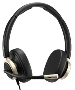 POLY Headphone Mission 825 Stereo Leatherette C01FCAA#AC