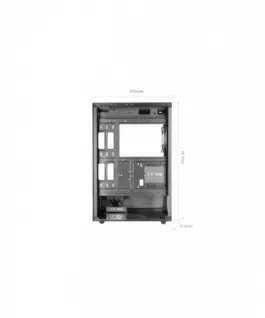 TACENS кутия за компютър Mars MC-XO ATX FRGB fan черен