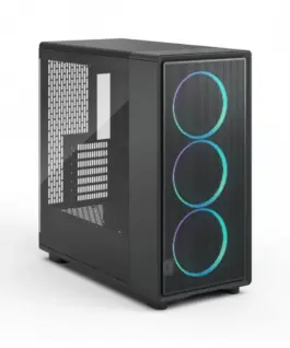 Fractal Design кутия за компютър Epoch XL черен TG RGB Light