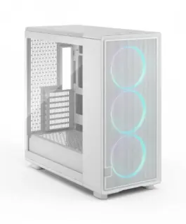 Fractal Design кутия за компютър Epoch XL бял TG RGB Light
