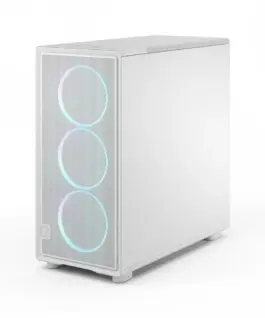 Fractal Design кутия за компютър Epoch XL бял TG RGB Light