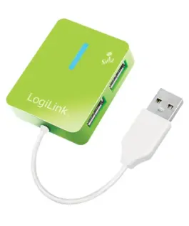 LogiLink USB2.0 Hub 4-port smile зелен