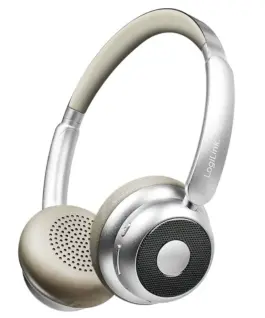 LogiLink BT6.0 headset ANC silver