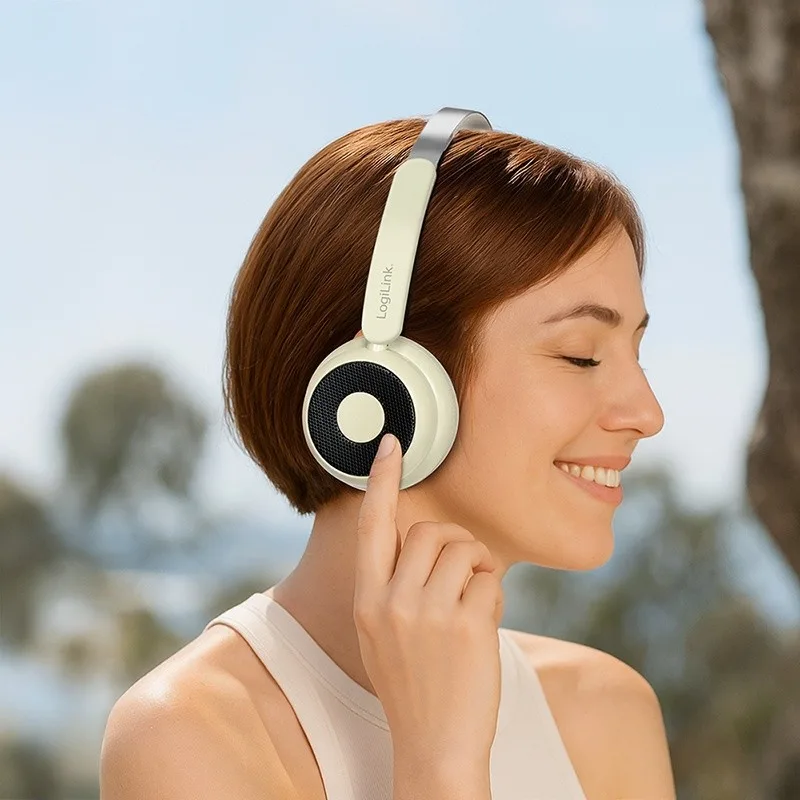 LogiLink BT6.0 headset, ANC, brown - Image 4