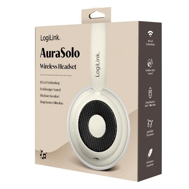 LogiLink BT6.0 headset, ANC, brown - Image 5