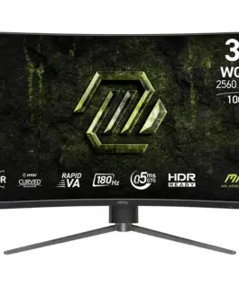 MSI Monitor MAG 325CQPF E18 31.5/LED/WQHD/LED/Curved/180Hz/черен