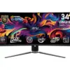 MSI Monitor MPG 341CQPX QD-OLED 34 inches/LED/UWQHD/Curved/240Hz/черен