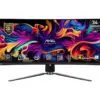 MSI Monitor MAG 341CQP QD-OLED 34 inches/QD-LED/UWQHD/Curved/175Hz/черен