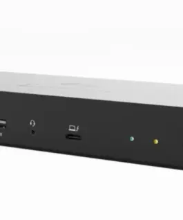 Alternative view of i-tec Docking station Thunderbolt 4 Intelligent Dual Display Power Delivery 90W 2x DP Video TB AUDIO LAN USB-A 10Gbps USB-C 10 Gbps Kensington lock