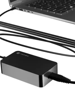 Natec Лаптоп зарядно Grayling GAN USB-C 65W