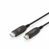 Digitus AOC HDMI Hybrid кабел за връзка | HDMI-A Male-Male | HDMI 2.1 | UHD-2 8K@60Hz | 48Gbps | HDR eARC HDCP 2.2 CEC |