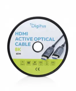 Alternative view of Digitus AOC HDMI Hybrid кабел за връзка | HDMI-A Male-Male | HDMI 2.1 | UHD-2 8K@60Hz | 48Gbps | HDR, eARC, HDCP 2.2, CEC | 60m