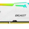 Kingston памет DDR5 Fury Beast RGB 16GB(1*16GB)/5600 CL36 бял