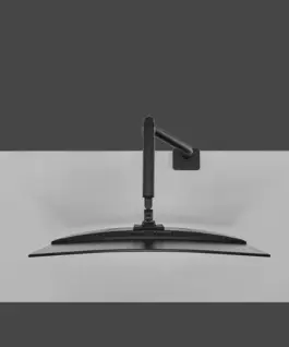 Alternative view of Neomounts NEXT One Desk Mount, single display (topfix clamp/grommet