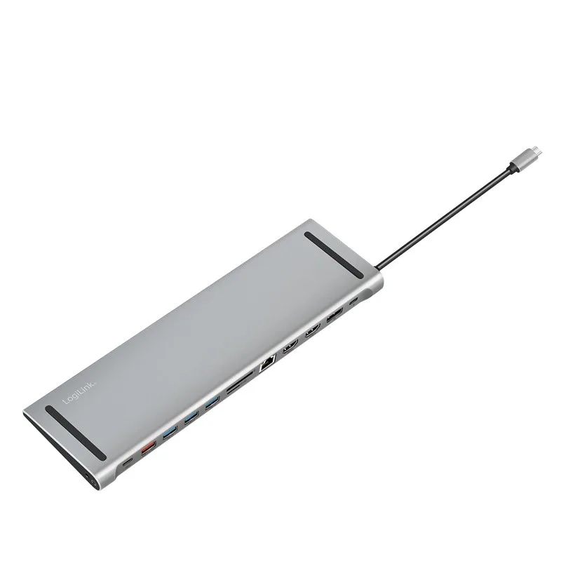 LogiLink USB3.2 docking station USB-C, 12 port, PD - Image 2