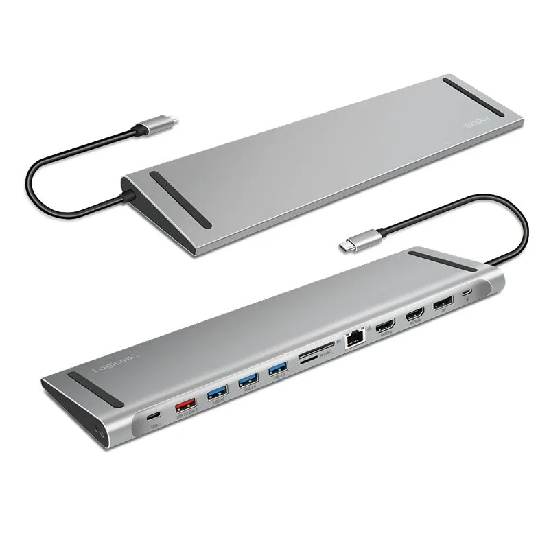 LogiLink USB3.2 docking station USB-C, 12 port, PD - Image 3