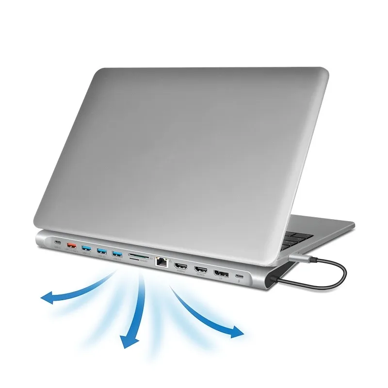 LogiLink USB3.2 docking station USB-C, 12 port, PD - Image 5