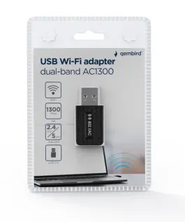Alternative view of Gembird Wi-Fi адаптер Compact dual-band AC1300 USB