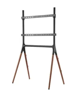 LogiLink TV stand 49-70 inches with walnut wooden legs