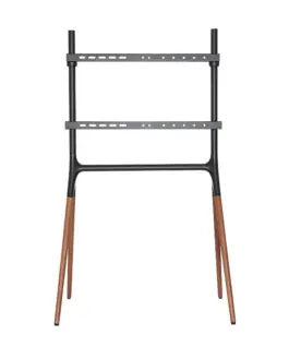 LogiLink TV stand 49-70 inches with walnut wooden legs