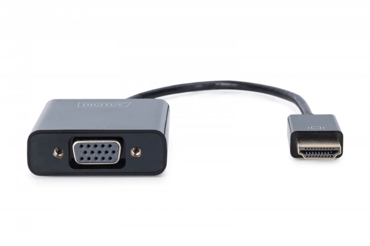 Digitus адаптер audio-video HDMI Type A VGA, FHD, with 3.5mm audio MiniJack - Image 3