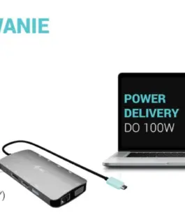 i-tec USB-C Meatl Nano 3x Display DP HDMI Docking Station Power Delivery 100 W