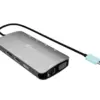 i-tec USB-C Meatl Nano 3x Display DP HDMI Docking Station Power Delivery 100 W